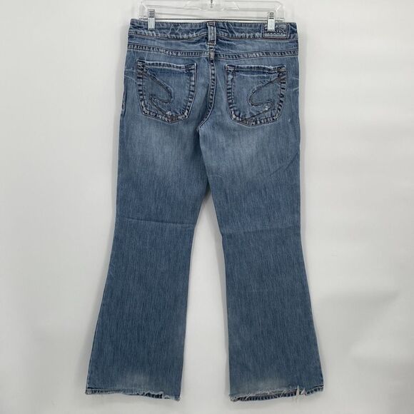 Silver Jeans Womens Stretch Mid Rise Bootcut Aiko Denim Jeans Blue Size 30x29 32 - Picture 6 of 12